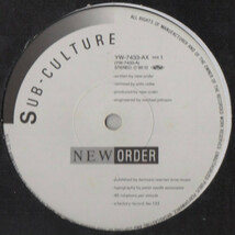 【廃盤12inch】New Order / Sub-Culture_画像1