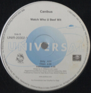 【廃盤12inch】Canibus / Watch Who You Beef Wit