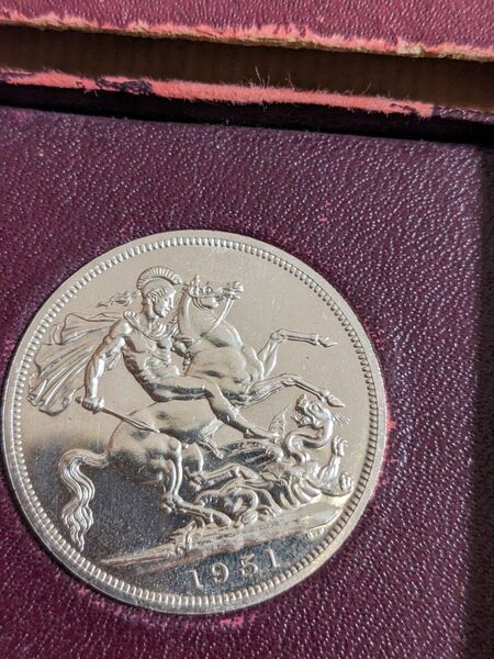 アンティークコイン 1951 five shillings イギリス コイン