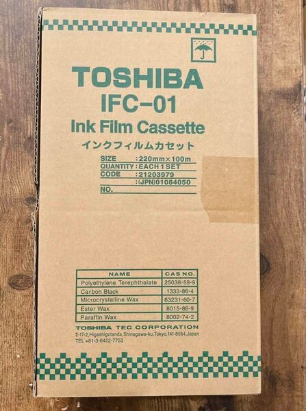東芝 TOSHIBA IFC-01 インクフィルムカセットFAX インクリボン アンティーク レトロ