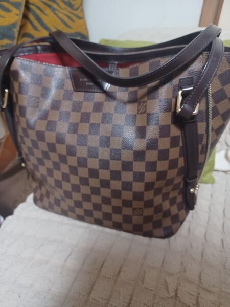 ルイヴィトン LOUIS VUITTON ダミエ レザー トートバッグ。