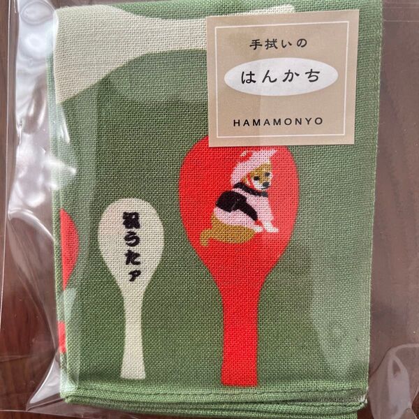 濱文様の手拭いハンカチ