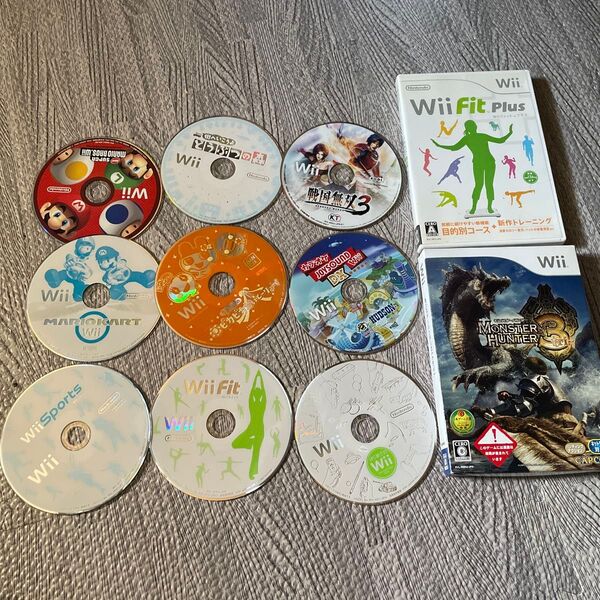wii ディスクのみ 9枚 パッケージ2つ