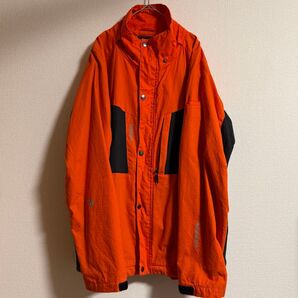 ワークマン オレンジ ナイロンジャケット フロントジッパー L ナイロンジャケット