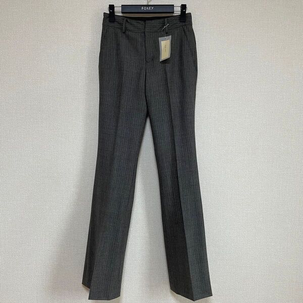 新品 イディオムコンテ idiom conte グレー パンツ 36 日本製 秋冬