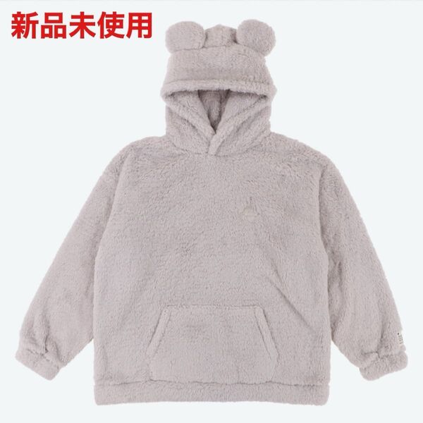 【未使用】ディズニー パーカー ミッキー グレー 灰色 Mサイズ 男女兼用 ユニセックス もこもこ おそろい コーデ 新品