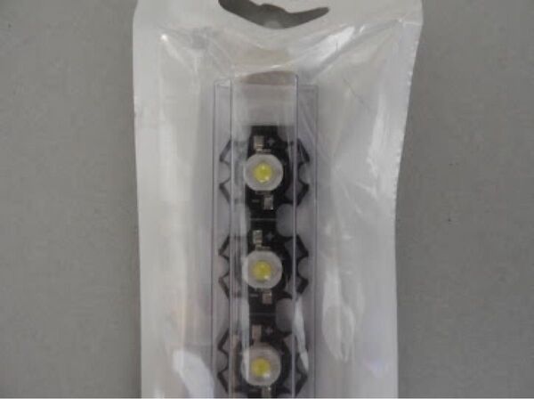 1WパワーLED 星形ヒートシンク付き KD-JP1W-W-GS 40個
