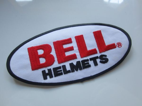 【大きめ】正規品 ヘルメット BELL ベル 日本 メーカー オートバイ バイク ワッペン/ビンテージ 自動車 レーシング スポンサー 144