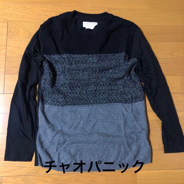 長袖 ニットTシャツ カットソー