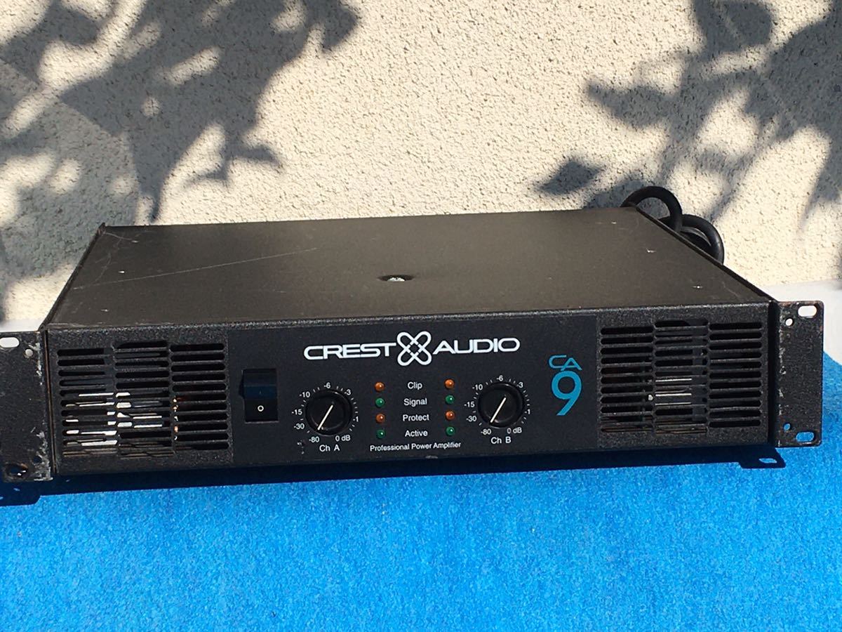 超人気高品質 CREST AUDIO パワーアンプ 6001 - アンプ