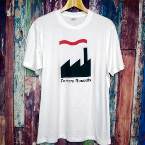 送込　Factory Records　ファクトリーレコード　半袖Tシャツ　白　XLサイズ