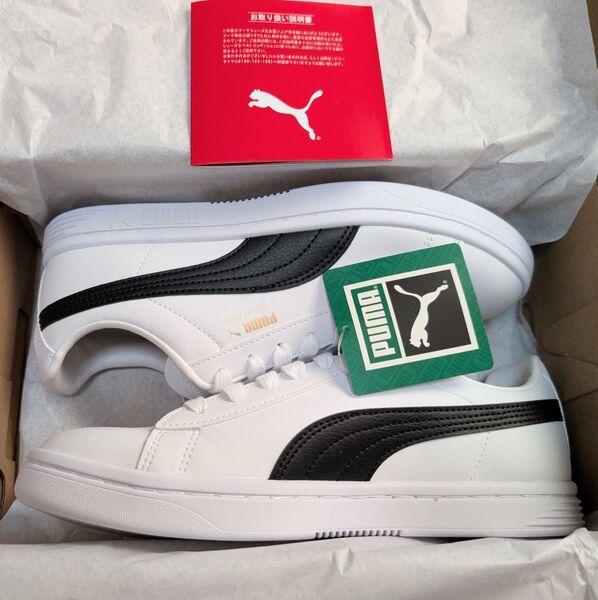 PUMA ユニセックス コート スター SL スニーカー 白×金 26cm