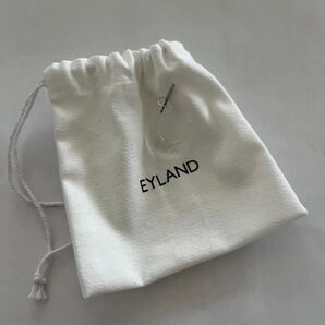 Eyland Jewellery シングルピアス ハンドメイド クリアピアス 巾着付き