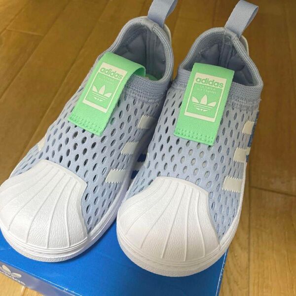 新品 Adidas 14cm スニーカー FZ5606 アディダス スリッポン