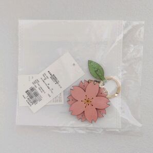 ラシット バッグチャーム 桜 本革