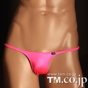 Lサイズ TMコレクション WET ハギナシシャープ Tバック ビキニ 蛍光ピンク 下着 水着