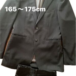ORIHICA メンズ ボーイズ スーツ 165〜175 セットアップ ストライプ 就活 卒業式 入学式