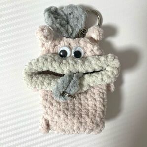 パクパクモンスター ハンドメイド キーケース 編み物