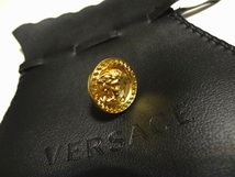 新品未使用◆保存袋付◆VERSACE◆金メデューサ×グレカ柄ラペルピン◆ピンバッジ◆ブローチ◆タイピン◆ゴールド◆スーツ、ジャケットに_画像4