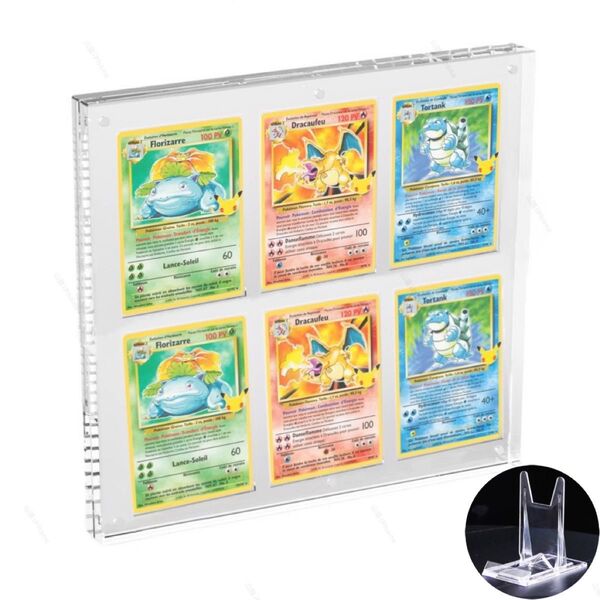 6連マグネットローダー UVカット 展示台 ディスプレイケース ポケカ 遊戯王 高品質