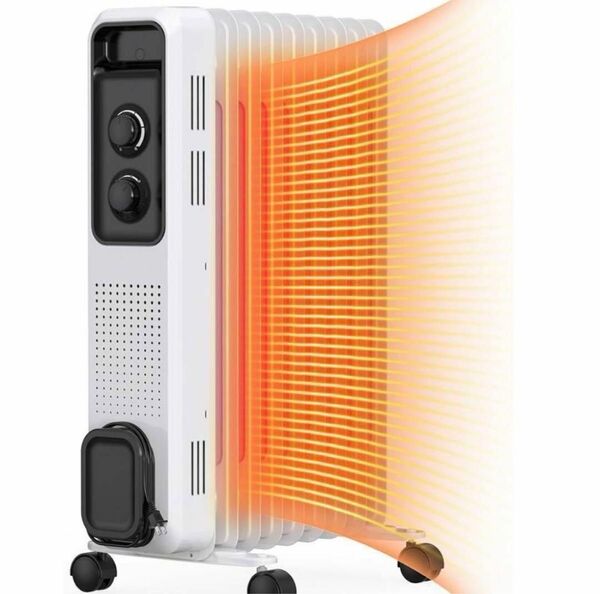 オイルヒーター 8畳~10畳 暖房器具 省エネ 電気代節約 ヒーター 出力3段階