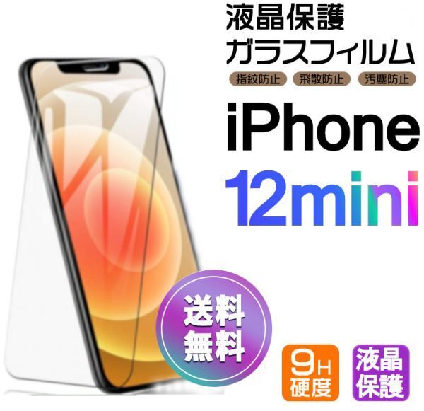 iPhone 12 mini ガラスフィルム 即購入OK 平面保護 匿名配送 送料無料 アイフォン12ミニ 破損保障あり paypay