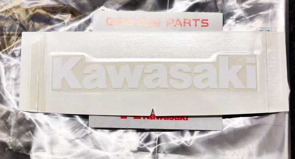 絶版 kawasaki純正 切文字 抜き文字 ステッカー ホワイト あるだけ