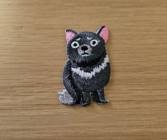 ワッペン アップリケ 刺繍ワッペン タスマニアデビル
