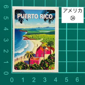 アメリカ プエルトリコ ステッカー