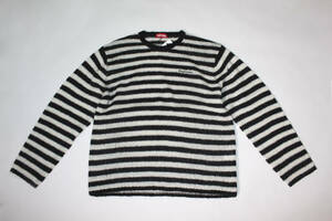 SUPREME STRIPE MOHAIR SWEATER SIZE XL