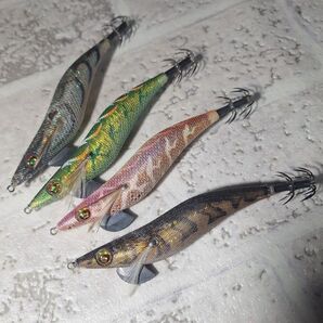 俺のGOLD パイソン他 スクイッドマニア ワイルドチェイス3.5号S&ウェーブハンター3.5号 4本セット