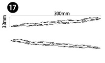 自作カッティングステッカー トライバル 風 カスタム 左右セット 1-17 33×300mm ネコポス対応可能 ステッカー商品同梱可 新品[S-83]_画像1