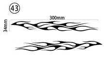 自作カッティングステッカー ファイヤーパターン 左右セット 炎 火 43 34×300mm ネコポス対応可能 ステッカー商品同梱可 新品[S-60]_画像1