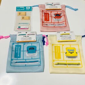 巾着 はやぶさ・こまち・923形ドクターイエロー 新幹線