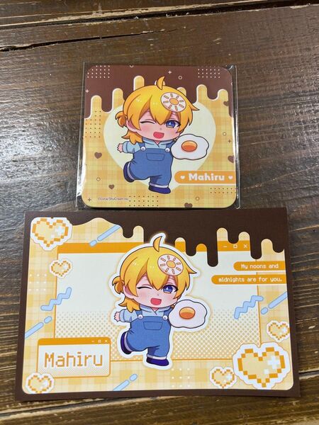 Luria先生 真夜中の俺を見て emocafe コースター&ポストカードまひる