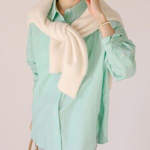 新品 リヴドロワ 【RIVE DROITE】ストライプルーズシャツ