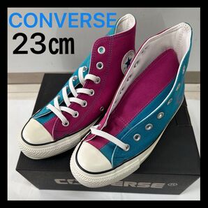 CONVERSE ALLSTAR コンバース オールスター コンビスウェット ターコイズ パープル チャックテイラー 劣化