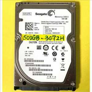 【動作正常】seagate 2.5インチSATA 500GB(ST9500325A)　使用時間約3072H