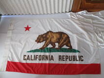 US　ビンテージ CALIFORNIA REPUBLIC カリフォルニア リパブリック 　フラッグ　カリフォルニア州旗　USA製　_画像1