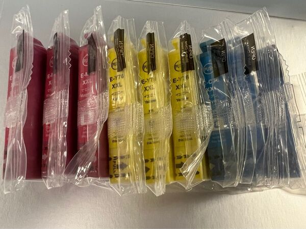 IC74の大容量版 エプソン用 IC76 IC4CL76 3色セット互換インク 9本自由組み合わせ
