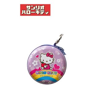 95 【サンリオ】ハローキティ ファスナーカンケース(パープル)