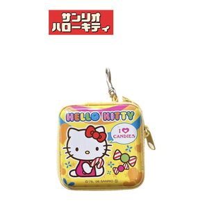 96 【サンリオ】ハローキティ ファスナーカンケース(イエロー)