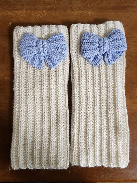 ハンドメイド 手編み ハンドウォーマー