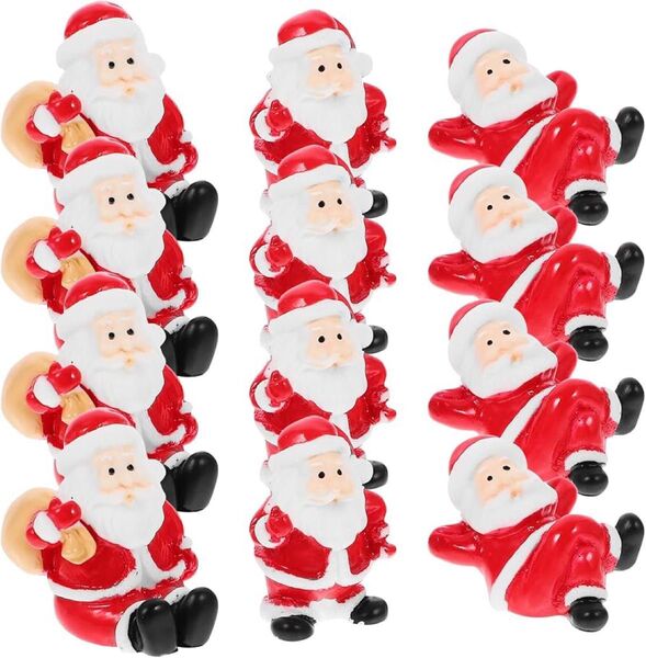 ledmomo サンタミニチュア 24個 クリスマスミニチュア サンタ置物 卓上置物 クリスマス サンタクロース