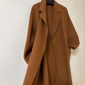 ざっくりコート美品! ブラウン