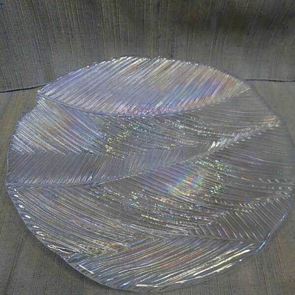 ガラス 硝子 皿 約31cm×29.5cm