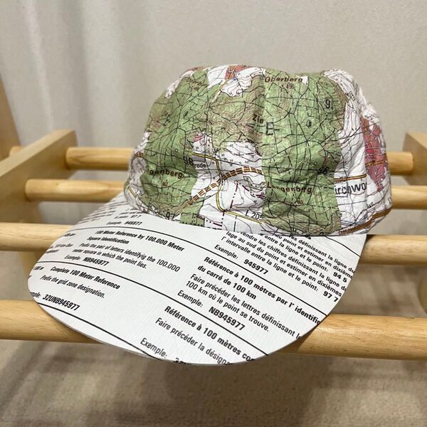 カムズアンドゴーズ COMES AND GOES TYVEK MAP CAP 地図柄 ペーパー素材キャップ ホワイト