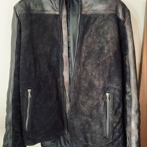 【定価20万円!極美品】Dhyanaディアーナ 製品染カーフレザーBACK LASHバックラッシュ BACK BONEバックボーン