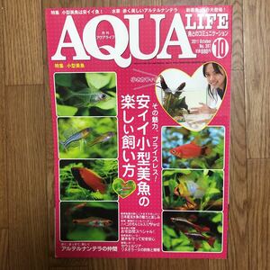 月刊アクアライフ☆AQUA LIFE☆2011年10月号☆小型美魚☆アルテルナンテラ☆日本産淡水魚☆セウェルリア・リネオラータ☆