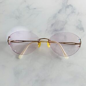 HOYA 正規品 新品 未使用品 日本製 ゴールド 縁無し 眼鏡 リムレス フレーム ホヤ 金色 メガネ めがね